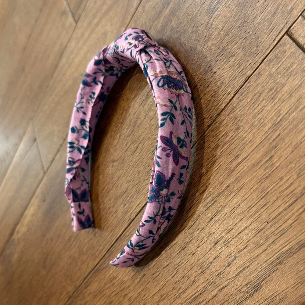 Crewcuts Girls Floral Multicolored Botanical Print Topknot Headband